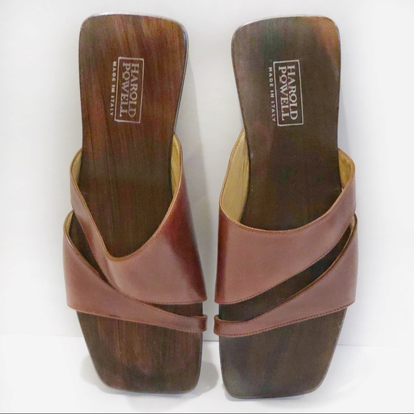 Harold Powell Shoes Harold Powell Brown Leather Sandals